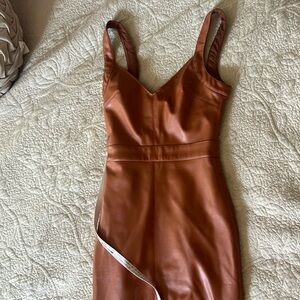 Leather dress